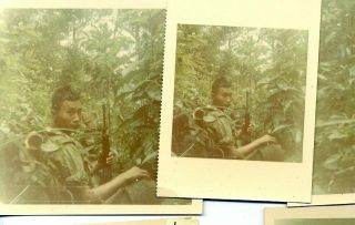 (11) Vietnam ' IN THE BUSH ' US 173d ABN BDE Asian - Amer.  Paratrooper PHTS 2