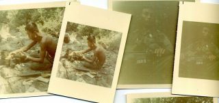 (11) Vietnam ' IN THE BUSH ' US 173d ABN BDE Asian - Amer.  Paratrooper PHTS 3