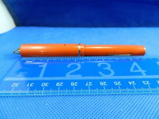 Sheaffer 3 - 25 Orange Flat - Top Fountain Pen - Rr - Lf - 14kt 3 - 25 Nib - Ex.  Cond.