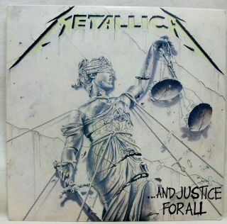 1988 Metallica " And Justice For All " 2 - Lp Vinyl Records (9 60812 - 1) Nm/ex -