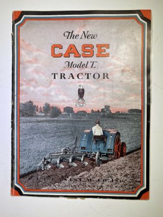 The Case Model “l” Tractor Brochure 1929 Farming Agriculture Advertisement