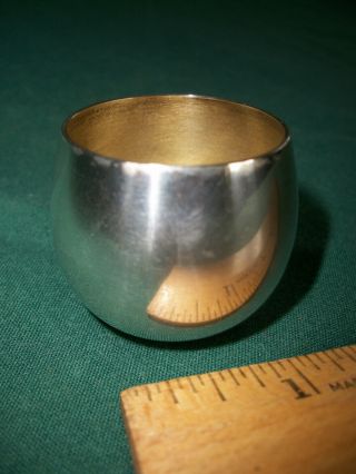 Vintage Tiffany Co.  Sterling Silver Open Salt Cellar / Dip / Cup