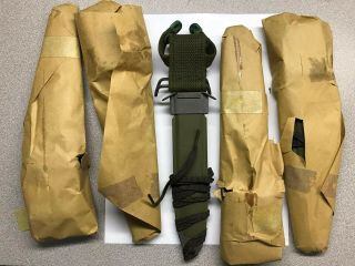 Vietnam War Us Army M8a1 Bayonet Knife Scabbard Us Made Wrapped 2 