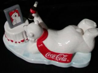 1997 Coca Cola Polar Bear Figurine Always Partners.  B35