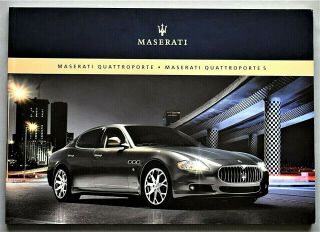 U.  S.  2008 Maserati Quattroporte Prestige Sales Brochure 92 Pages G