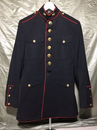 Vietnam / U.  S Marine Corps / Jacket / Dress Blues / Usmc / 38 R / Collector