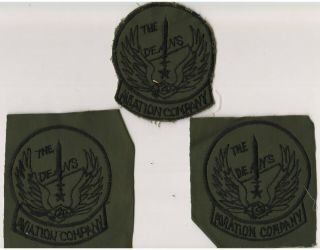 (3) 1960s Us Army Helicopter Pilot’s Vietnam 120th Aviation Company Patches