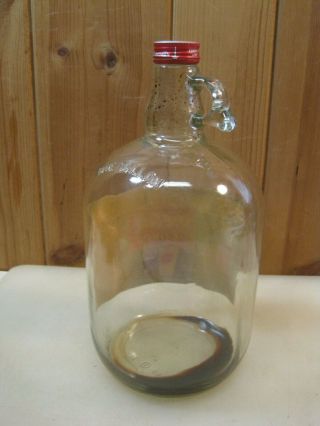 1960 ' s Coca Cola Fountain Syrup One Gallon Glass Jug With Paper Label B2545 3