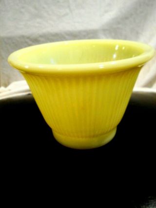 Vintage Mckee Manning - Bowman Yellow Opalescent Mixing Bowl 4.  5 X 6.  5