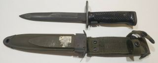 Vietnam Era Us Military M6 Milpar Col Combat Knife Bayonet With M8a1 Scabbard