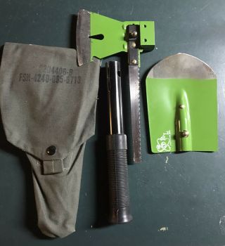 Vietnam War Era Usaf Pilot Survival Tool Kit R&l Precision Shovel Saw Hatchet