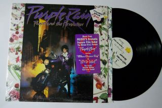 Prince And The Revolution Purple Rain W Poster Hype Shrink Record Vinyl Lp Album