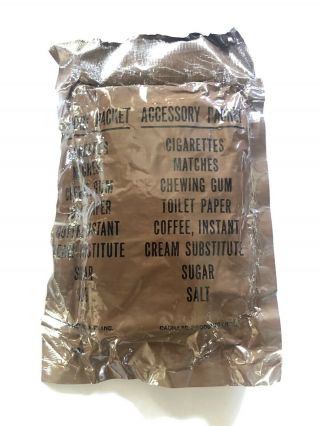 Vietnam Era Us Military C Ration Accessory Packet W/ Cigarettes Cadillac Product