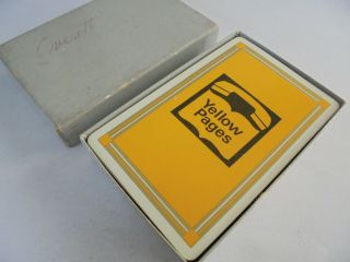 Vintage Deck Of Advertising Playing Cards - " Yellow Pages " Telephone Advertising