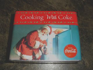 Cooking With Coke - 78 Recipe Cards/5 Dividers/22 Blank Cards In Hinged Tin
