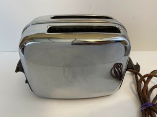 Vintage Toastmaster 1b14 Automatic Pop - Up Chrome Toaster Perfectly