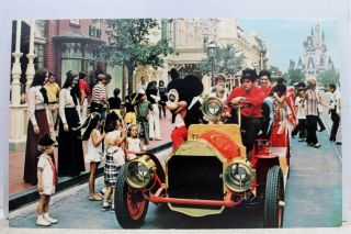 Walt Disney World Main Street Usa Mickey Mouse Postcard Old Vintage Card View Pc