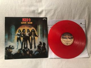 Kiss ‎love Gun Lp Vinyl Album Casablanca Records Alh2017 Ex/ex Pink Splatter