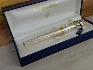 WATERMAN L ' Etalon Sterling Silver Rollerball Pen,  NOS 3