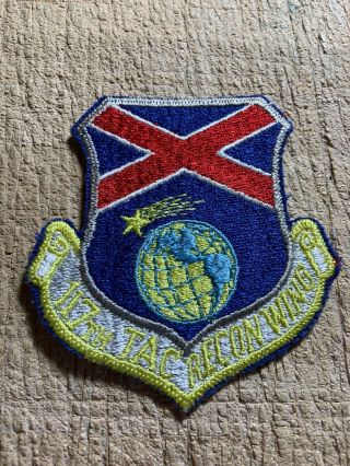 Cold War/vietnam? Us Air Force Patch - 117th Tac Recon Wing - Usaf Beauty