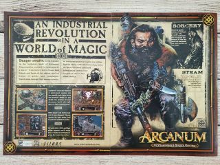Arcanum: Of Steamworks & Magick Obscura Pc Game 2001 Promo Ad Art Print Poster D