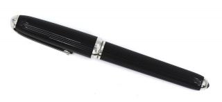 Cartier Louis Rollerball Pen 022715 Black Composite Platinum Finish Collectible