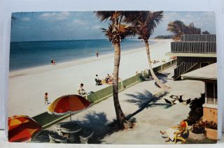 Florida Fl St Petersburg Beach White Sands Postcard Old Vintage Card View Post