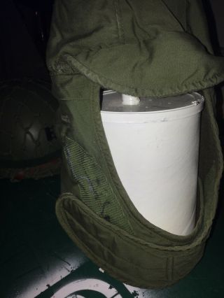 M - 1 Helmet With Web Cover And Gas Mask Along With Cold Weather Cover 3