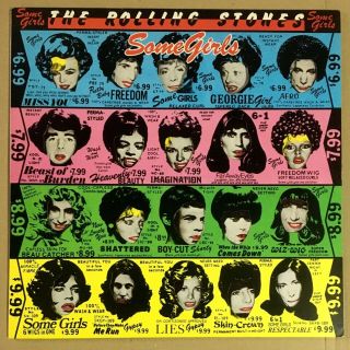 The Rolling Stones Some Girls 1978 Uk 1st Press 2u/3u Withdrawn Near Lp
