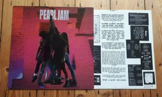 Pearl Jam Ten Lp 1992 European Promo Grunge