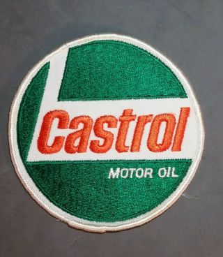 Round Castrol Motor Oil Patch 4 "