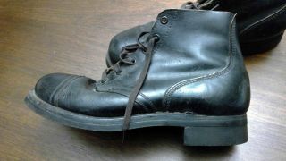 Korean War Black Boots (Men ' s 8.  5) Made in USA Army Military Marines 2