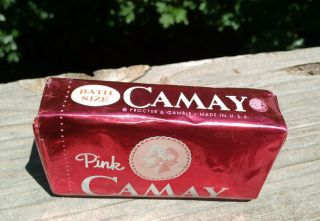 Nos Vintage Pink Camay Sealed/full Bar Of Soap Bath Size