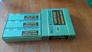 Vintage Nos 1/2 Gross Box Eberhard Faber Van Dyke Microtomic Pencils 2b