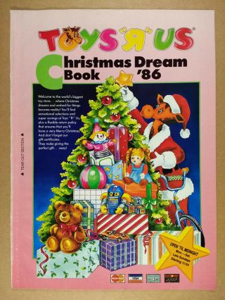 1986 Toys R Us Christmas Dream Book Thundercats Robotech 12 Pg Vintage Print Ad