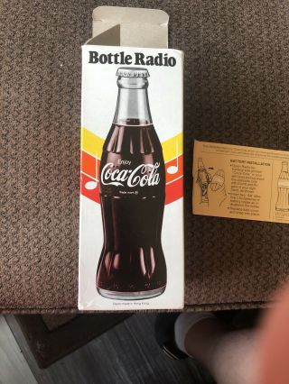 Vintage Coca Cola Bottle Radio Am Transistor