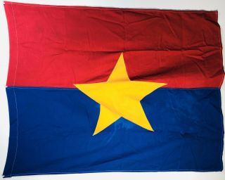 Vtg North Vietnam Nva Vietnamese War Viet Cong Flag Vietcong 33” X 41”