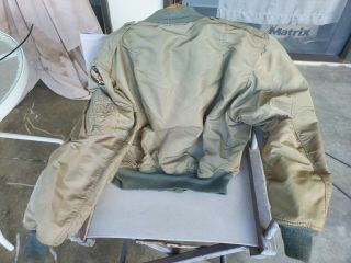 USAF Air Force L - 2b Flight jacket 1950s Rolen Sportswear size Large spec 7448C 2