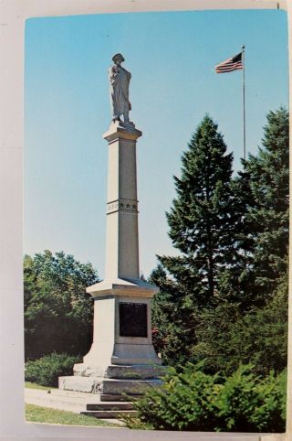 Pennsylvania Pa Bucks County Washington Crossing State Park Statue Postcard Old