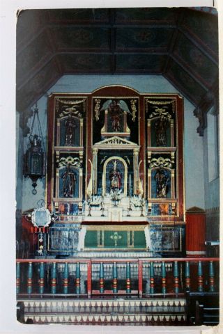 California Ca San Gabriel Mission Altar Postcard Old Vintage Card View Standard