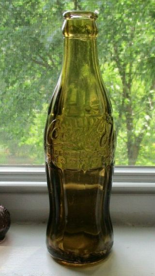 Vintage Light Amber Coca Cola Bottle - 6 1/2 Ounce - Maryville Tenn.