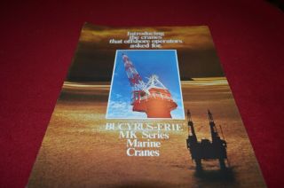 Bucyrus Erie Mk Series Marine Crane Dealer 