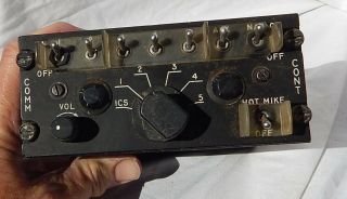 Us Army Bell Oh - 58 Kiowa & Ch - 47 Helicopter Pilots Comm Control Console Panel