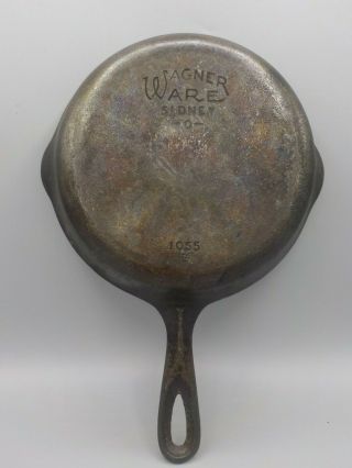 Vintage 8 " Wagner Ware 5 Skillet Cast Iron Pan 1055