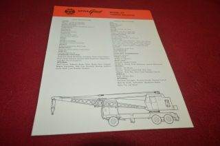 Little Giant 64 Carrier Mounted Crane Dragline Brochure Fcca