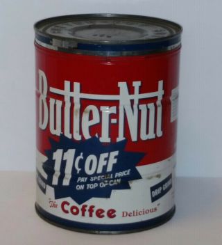 Vintage Butternut Coffee 2 Lb Tins With Lid 11¢ Off Pay Special Price Omaha Ne