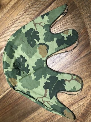Nos Cold War Mitchell Camouflage M1 Helmet Cover - Reversible Camo,  74 Dtd Army