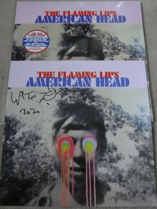 The Flaming Lips - American Head Tri - Colour Lp Vinyl Record & Signed Print
