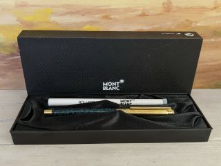 Montblanc Noblesse Gold & Marbled Green Lacquer Rollerball Pen,  Nos