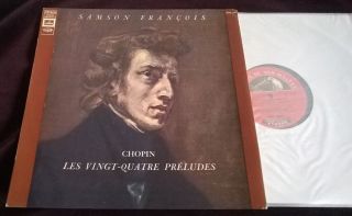 Samson Francois Chopin Les 24 Preludes Lp Vsm Cvc 974 = Sax 2521 Stereo French